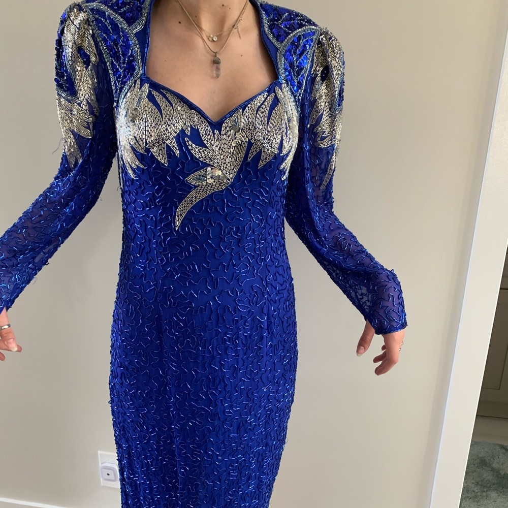 Vintage beaded and sequenced night dress